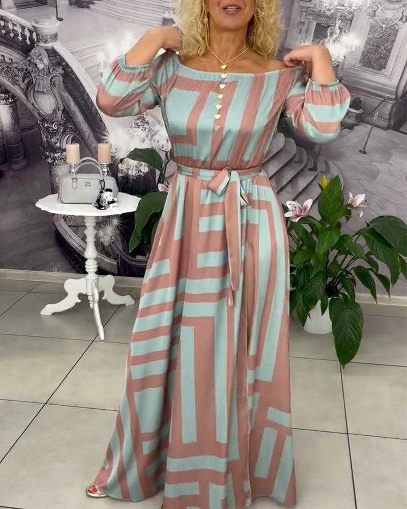 Fashionable And Elegant Printed Dress