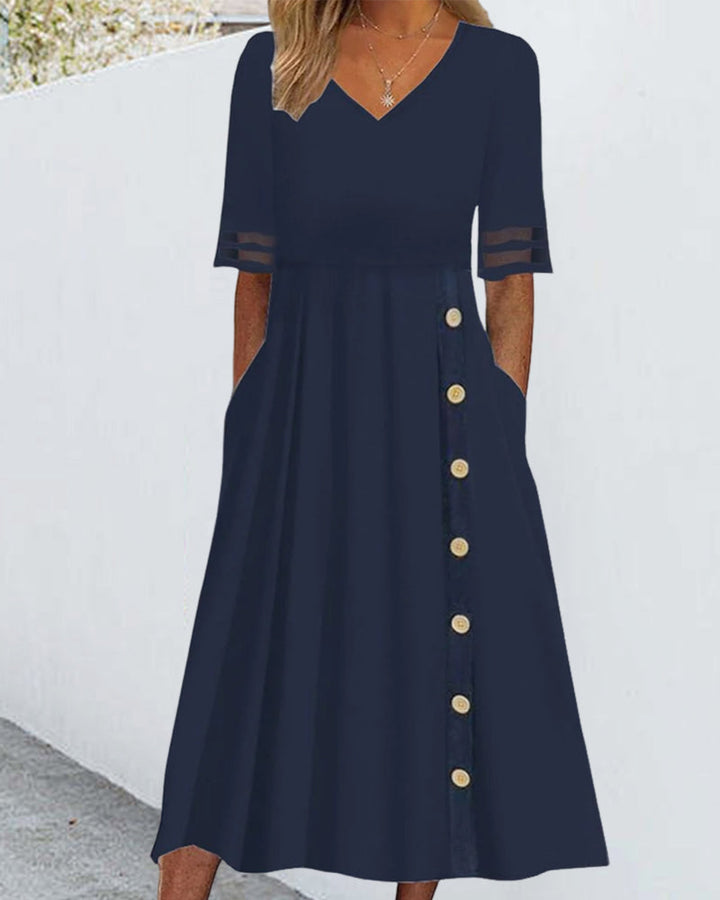 Temperament V-Neck Dress