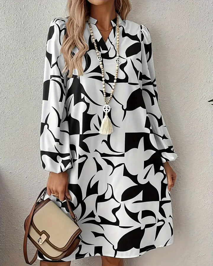 Bohemian Fashion Loose V-Neck Dress