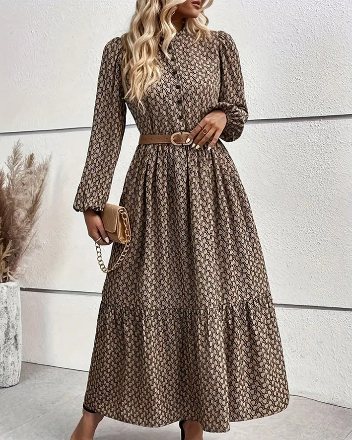 Retro Fashion Print Dress
