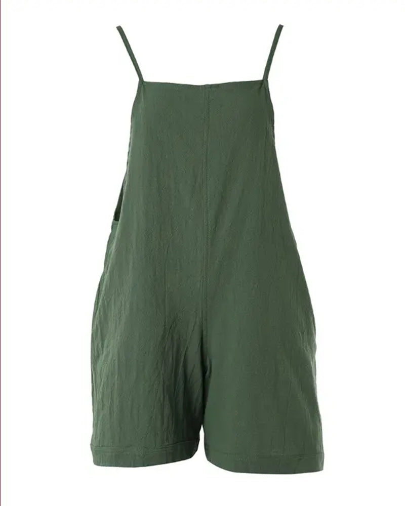 Casual style overalls jumpsuit