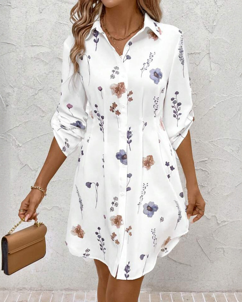 Fashion Print Fitted Dress