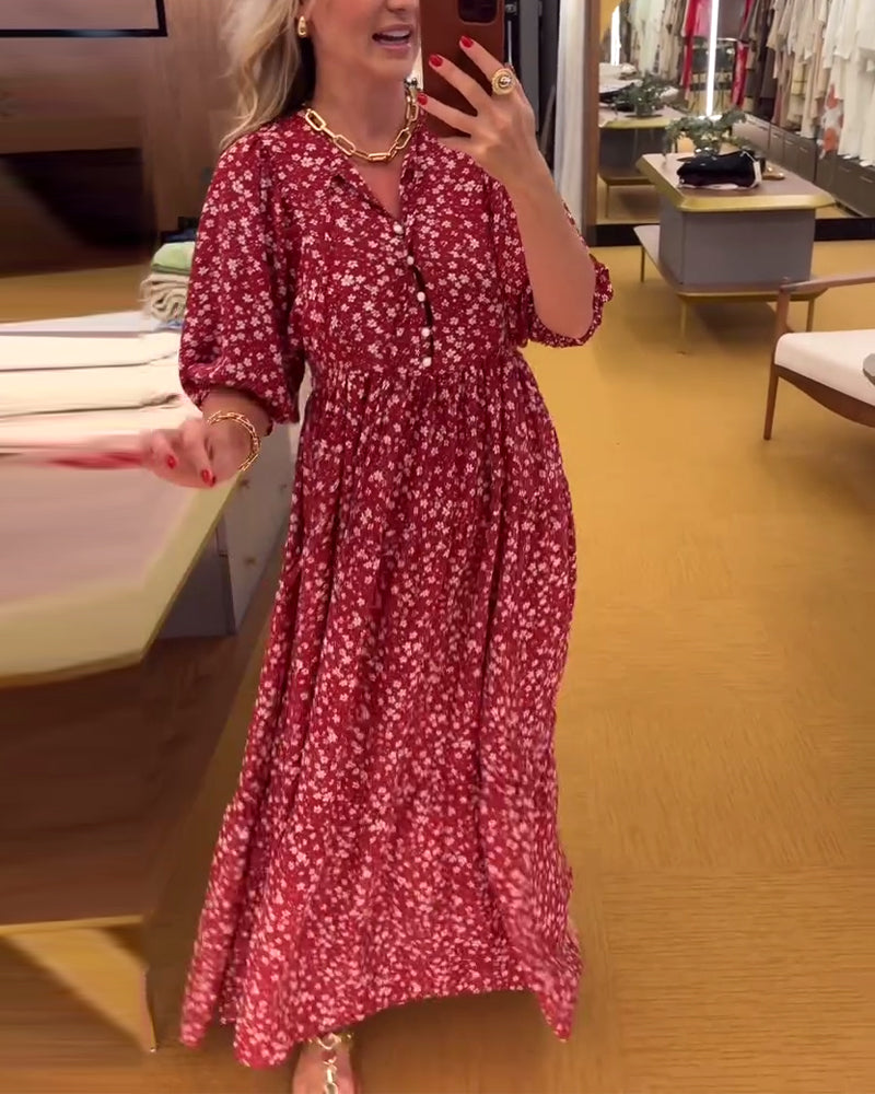 Elegant And Fashionable Printed Dress