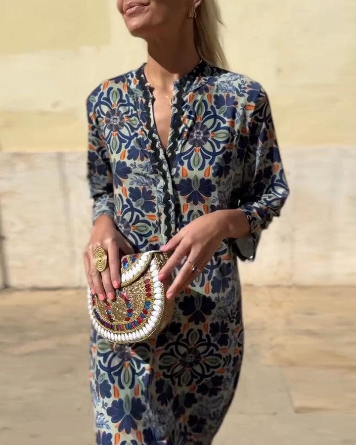 Retro Fashion Print Dress