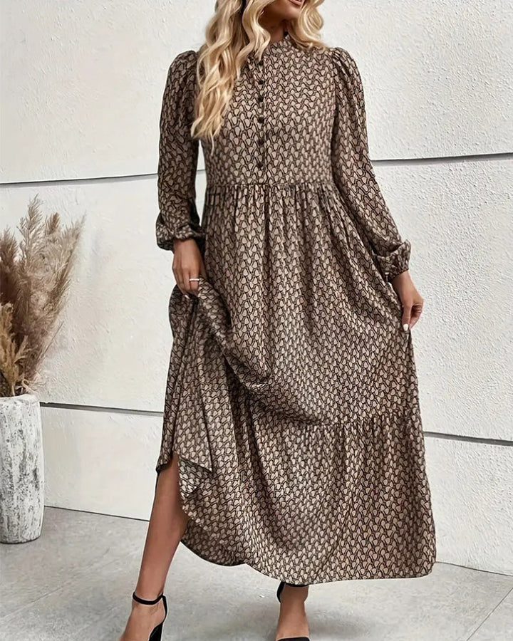 Retro Fashion Print Dress