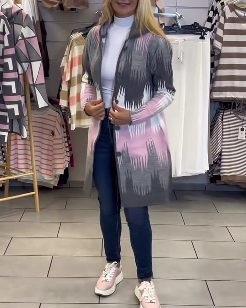 Fashionable Street Long-Sleeved Cardigan