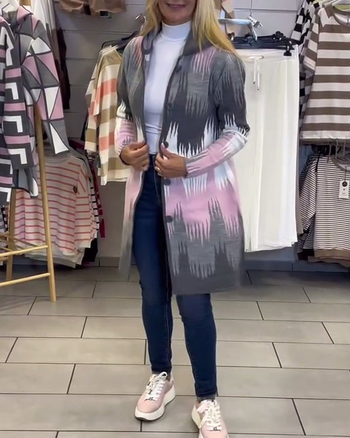 Fashionable Street Long-Sleeved Cardigan