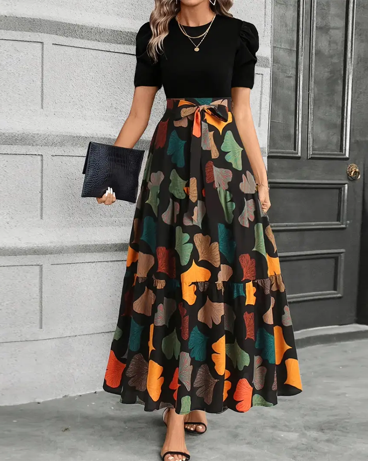 Fashionable And Elegant Printed Dress