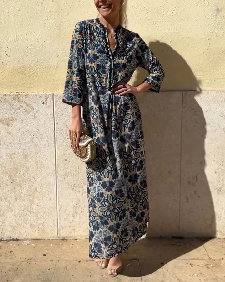 Retro Fashion Print Dress