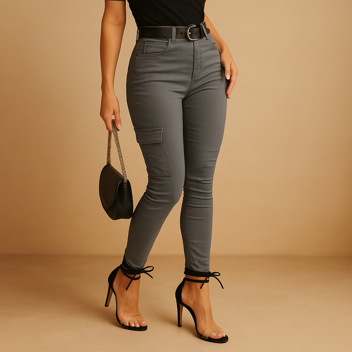 Utility Cargo Pants with Elastic Ankles