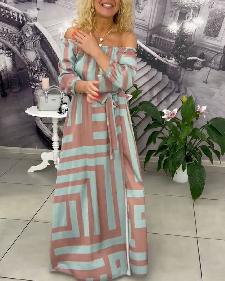 Fashionable And Elegant Printed Dress
