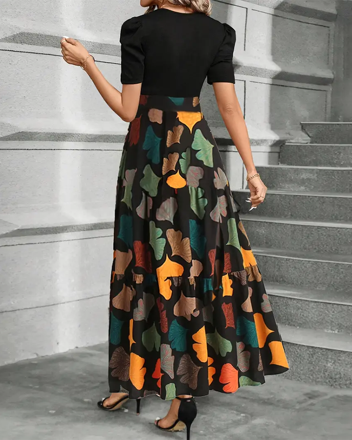 Fashionable And Elegant Printed Dress