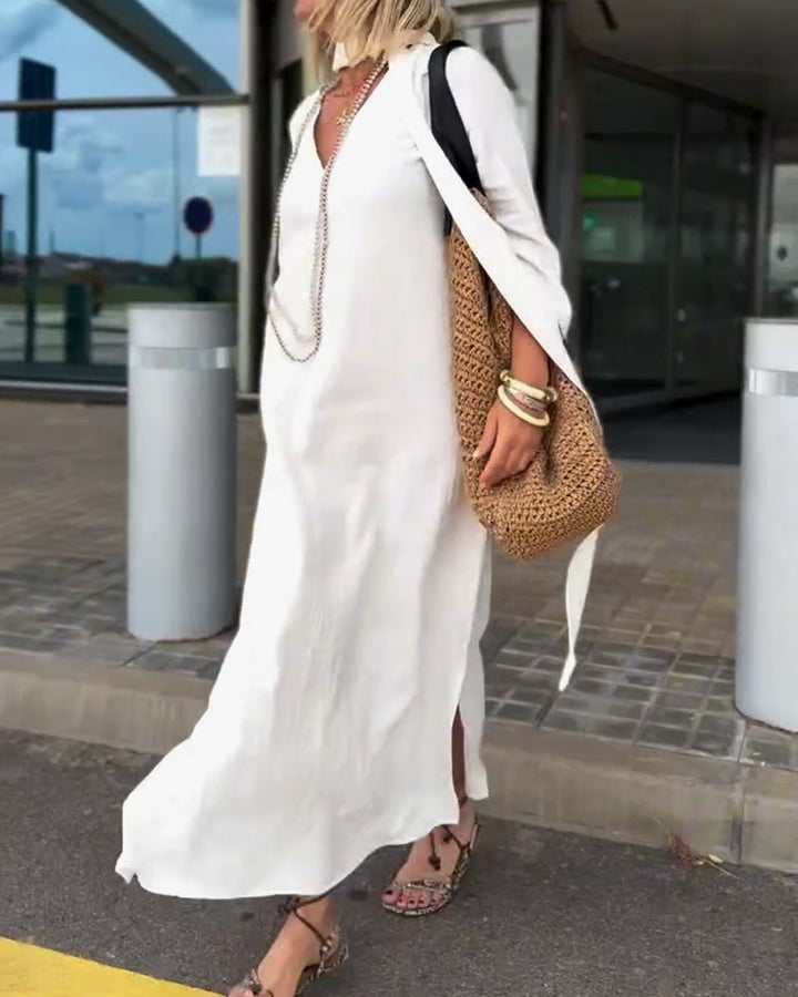 Elegant And Stylish V-Neck Dress