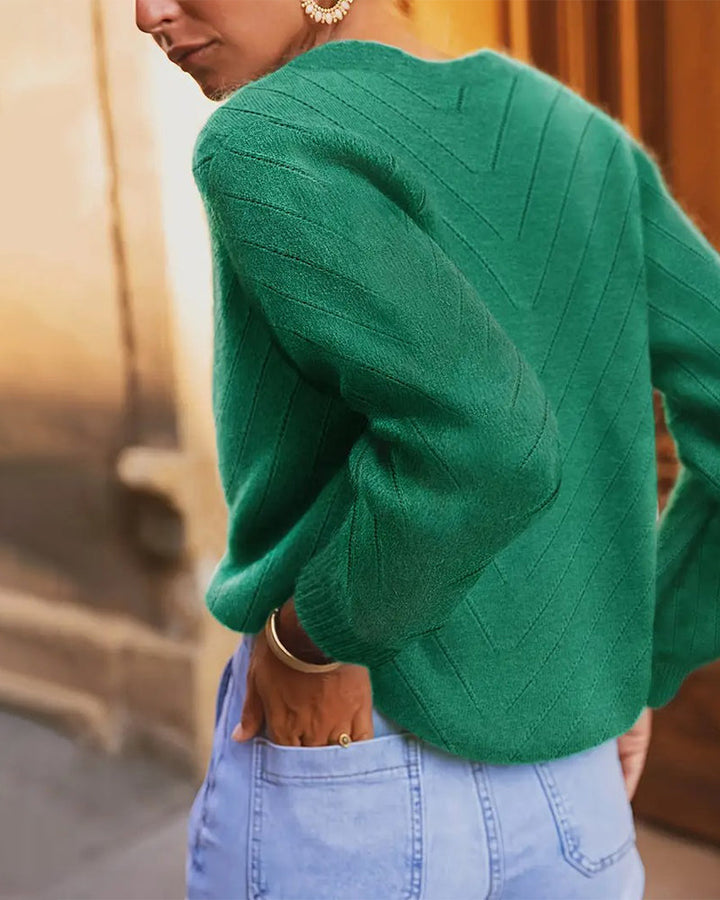 Vintage V-Neck Button-Down Cardigan