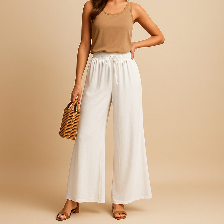 Graceful High-Waist Wide Leg Pants