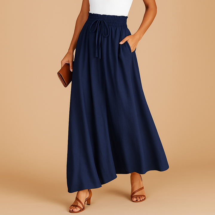 Graceful High-Waist Wide Leg Pants