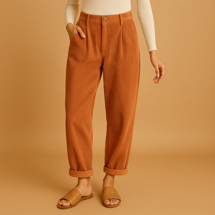Straight Fit Corduroy Pants