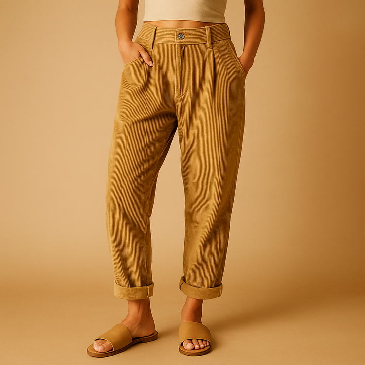 Straight Fit Corduroy Pants
