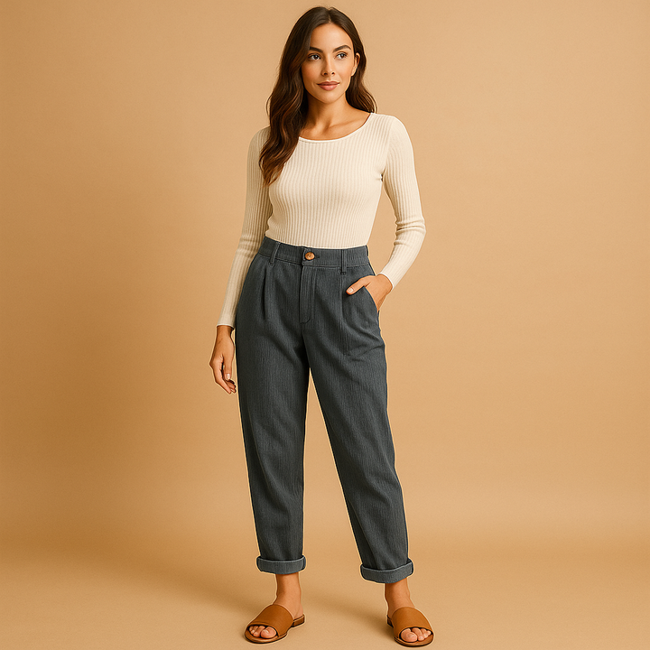 Straight Fit Corduroy Pants
