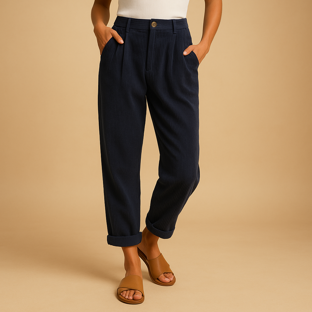 Straight Fit Corduroy Pants