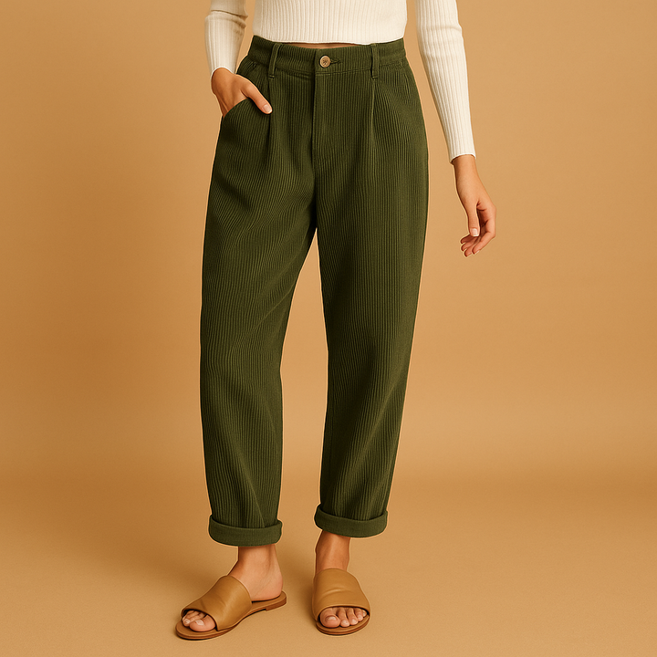 Straight Fit Corduroy Pants