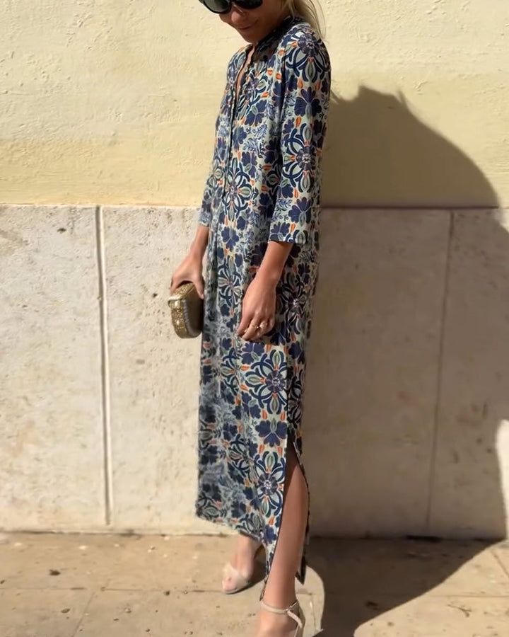 Retro Fashion Print Dress