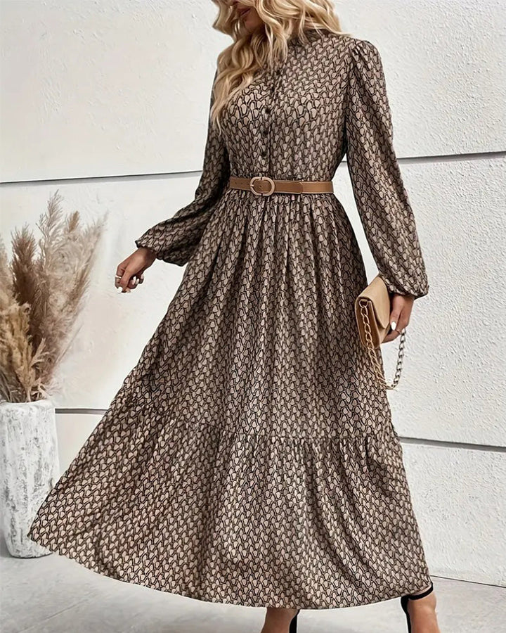 Retro Fashion Print Dress