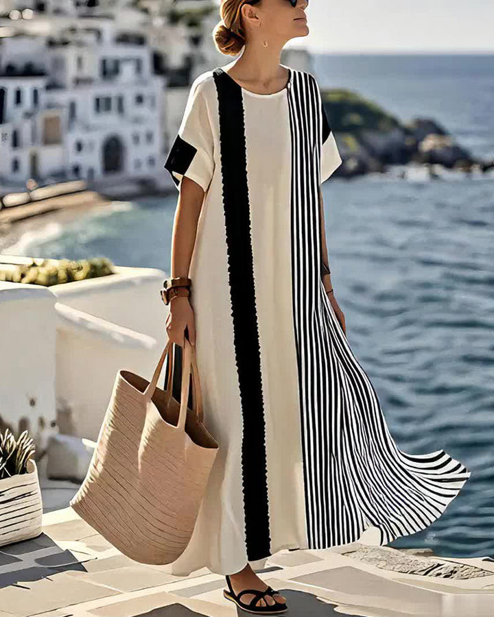 Striped Print Dress