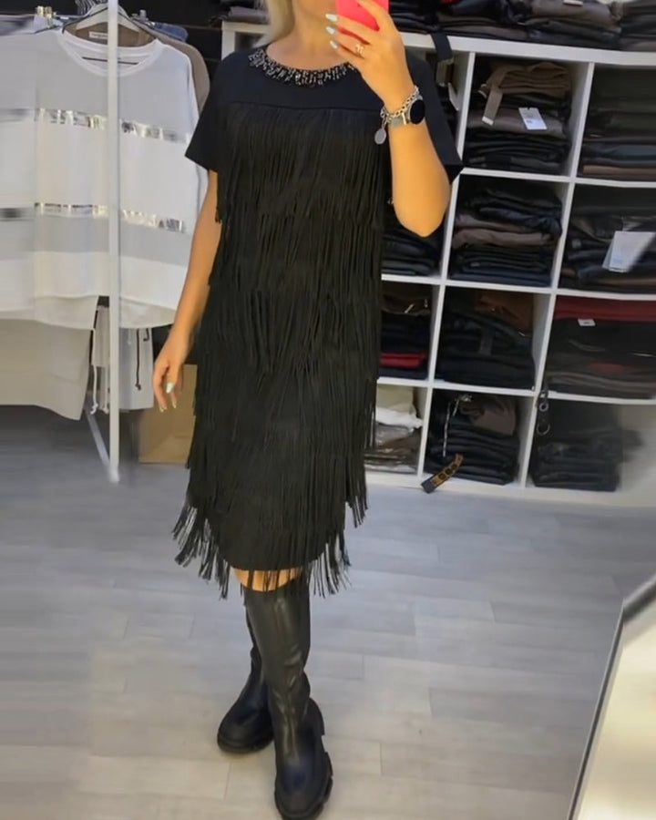 Chic Shift dress with Tassel