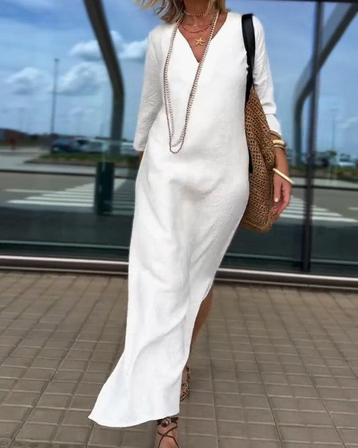 Elegant And Stylish V-Neck Dress