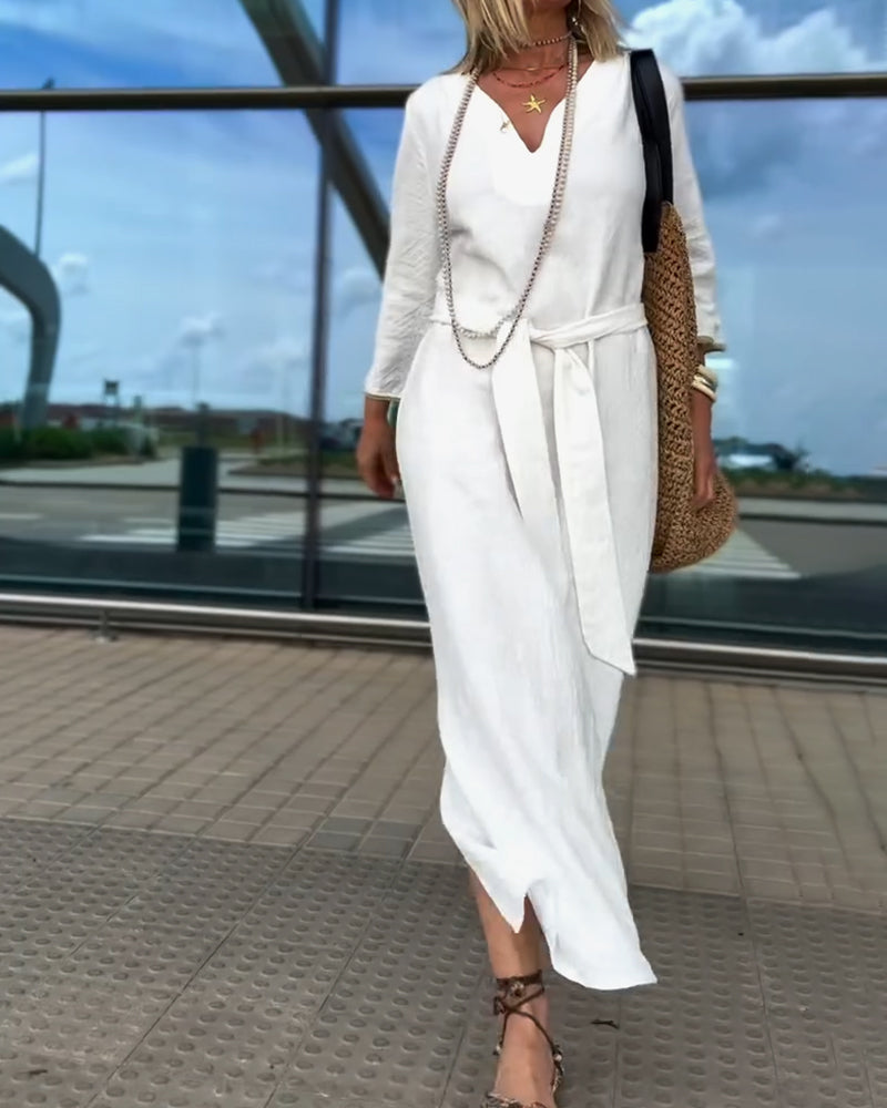 Elegant And Stylish V-Neck Dress