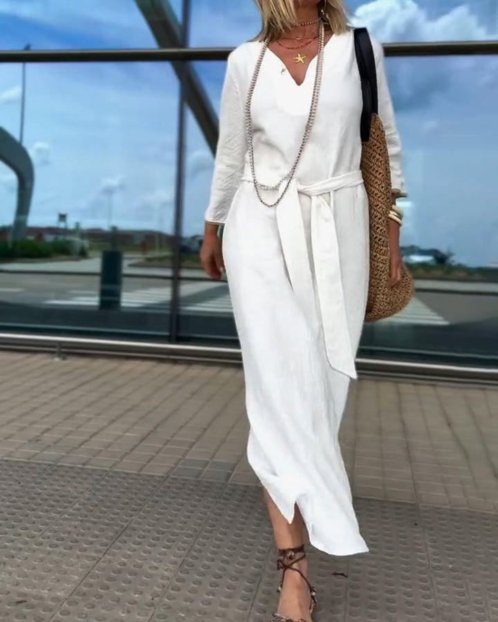 Elegant And Stylish V-Neck Dress