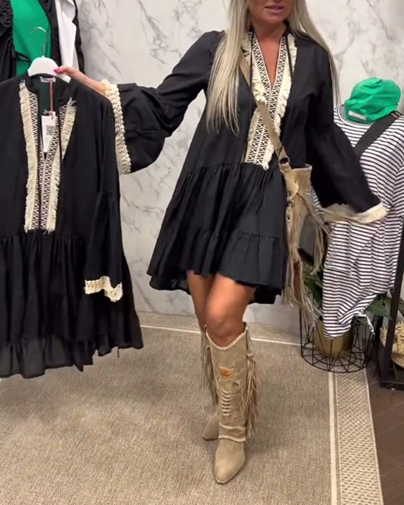 Loose Bohemian Holiday Dress