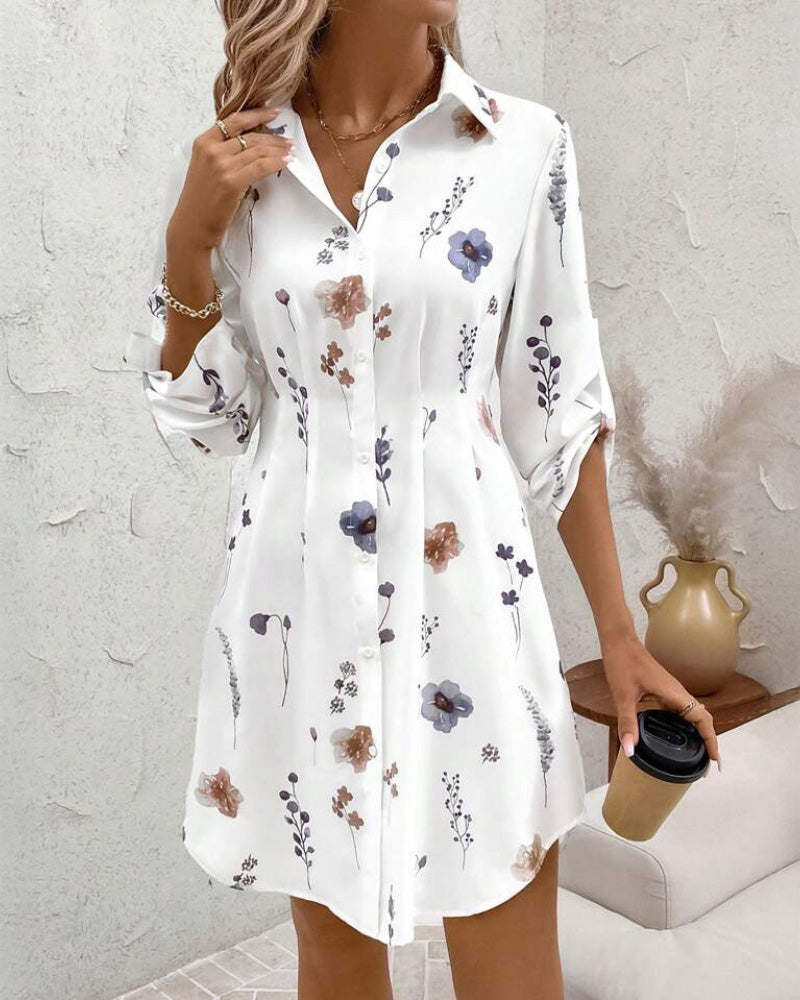 Fashion Print Fitted Dress