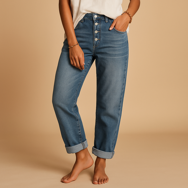 Relaxed High-Waist Denim