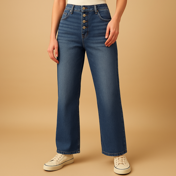 Relaxed High-Waist Denim