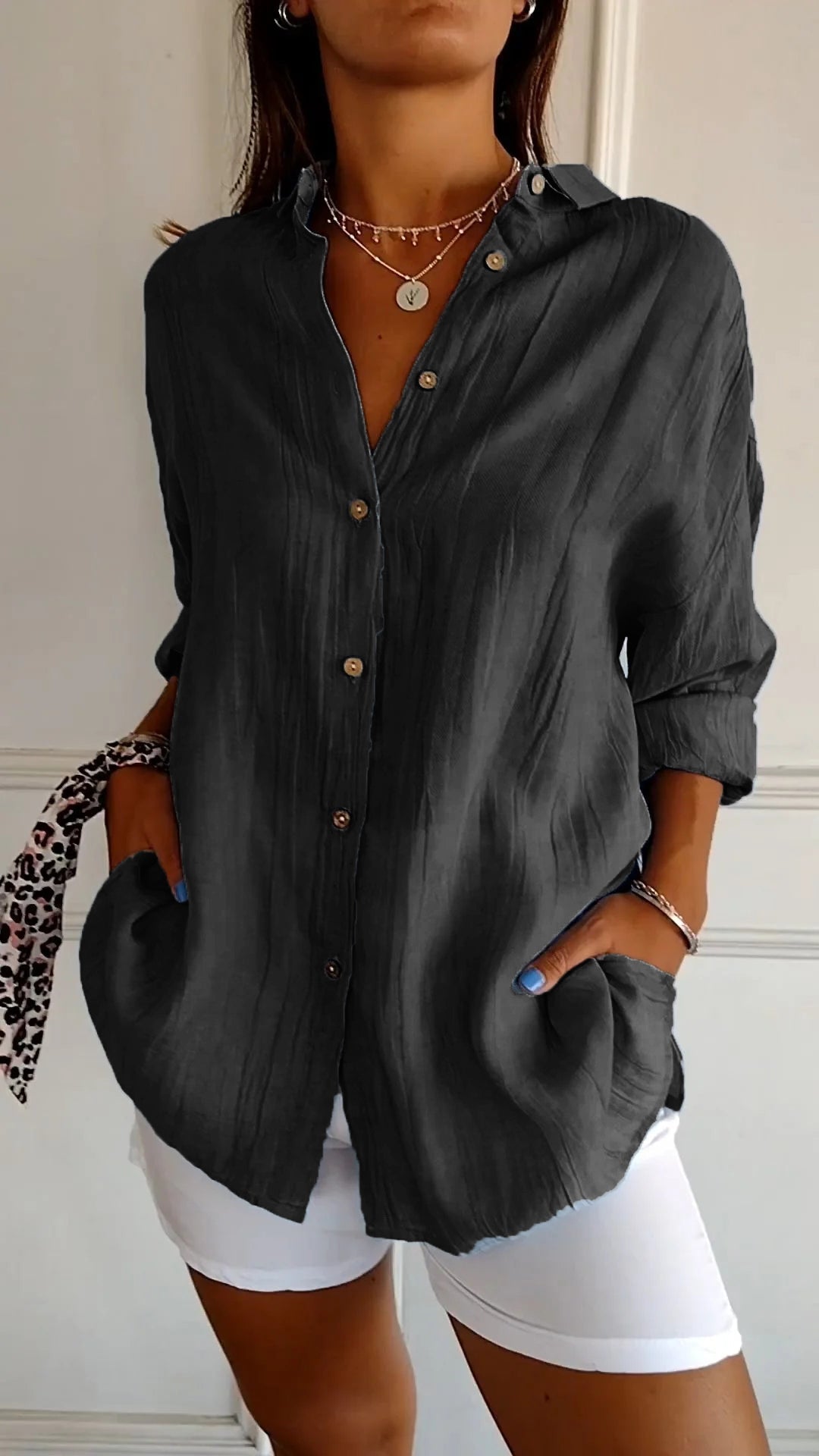 Camisa ligera con botones