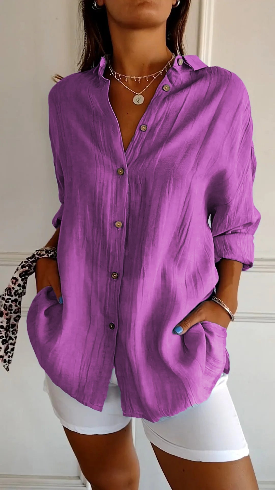 Camisa ligera con botones