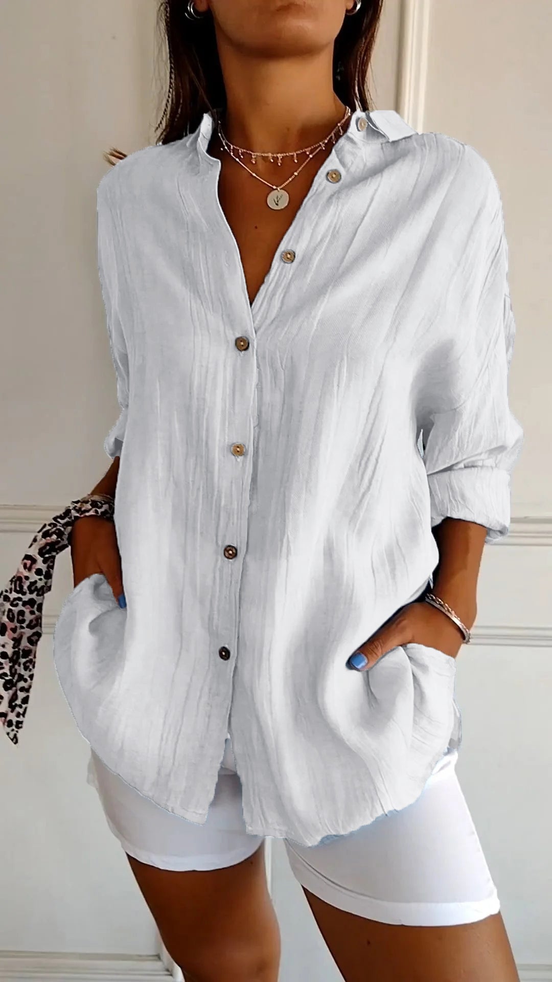 Camisa ligera con botones