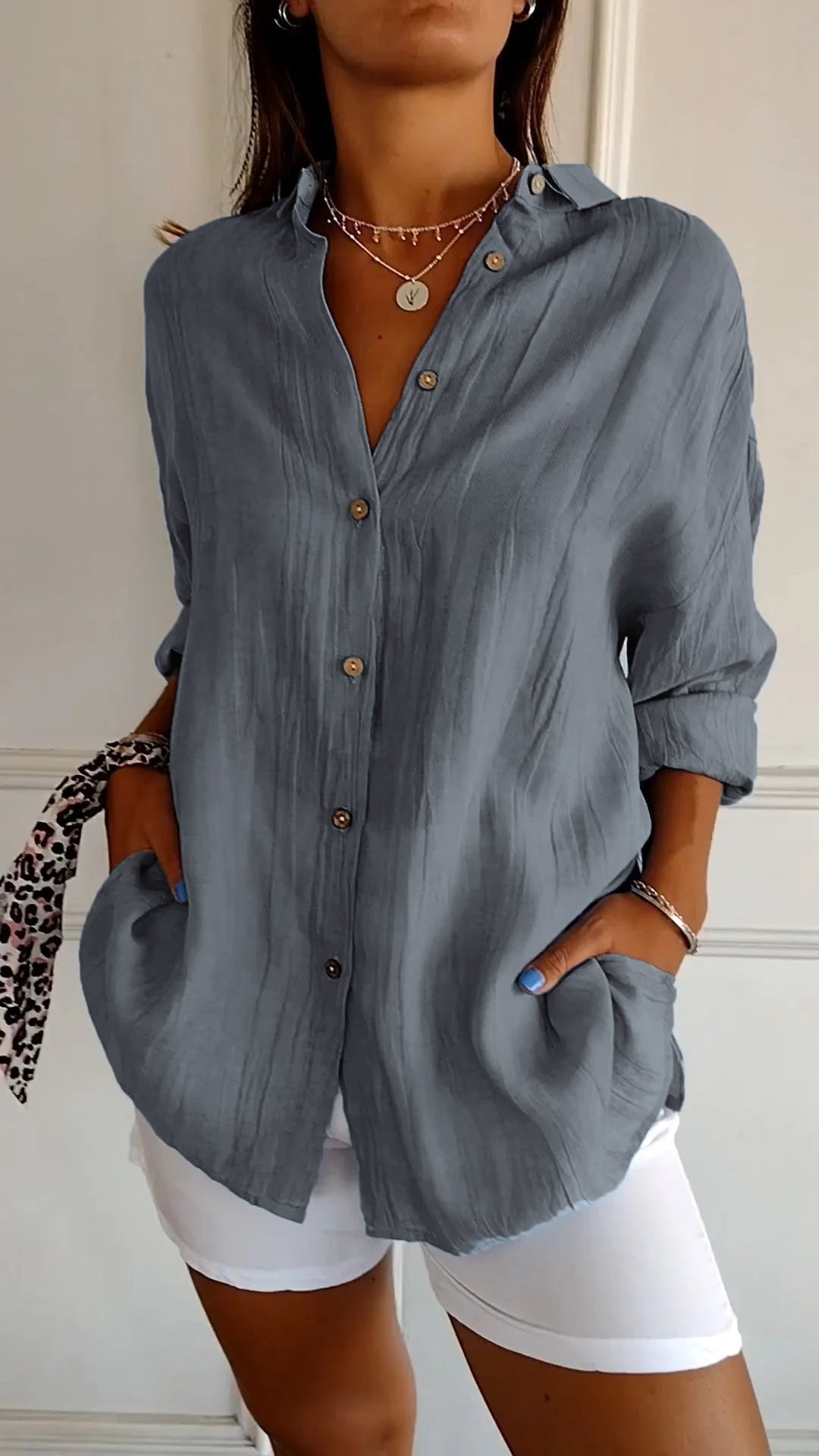 Camisa ligera con botones