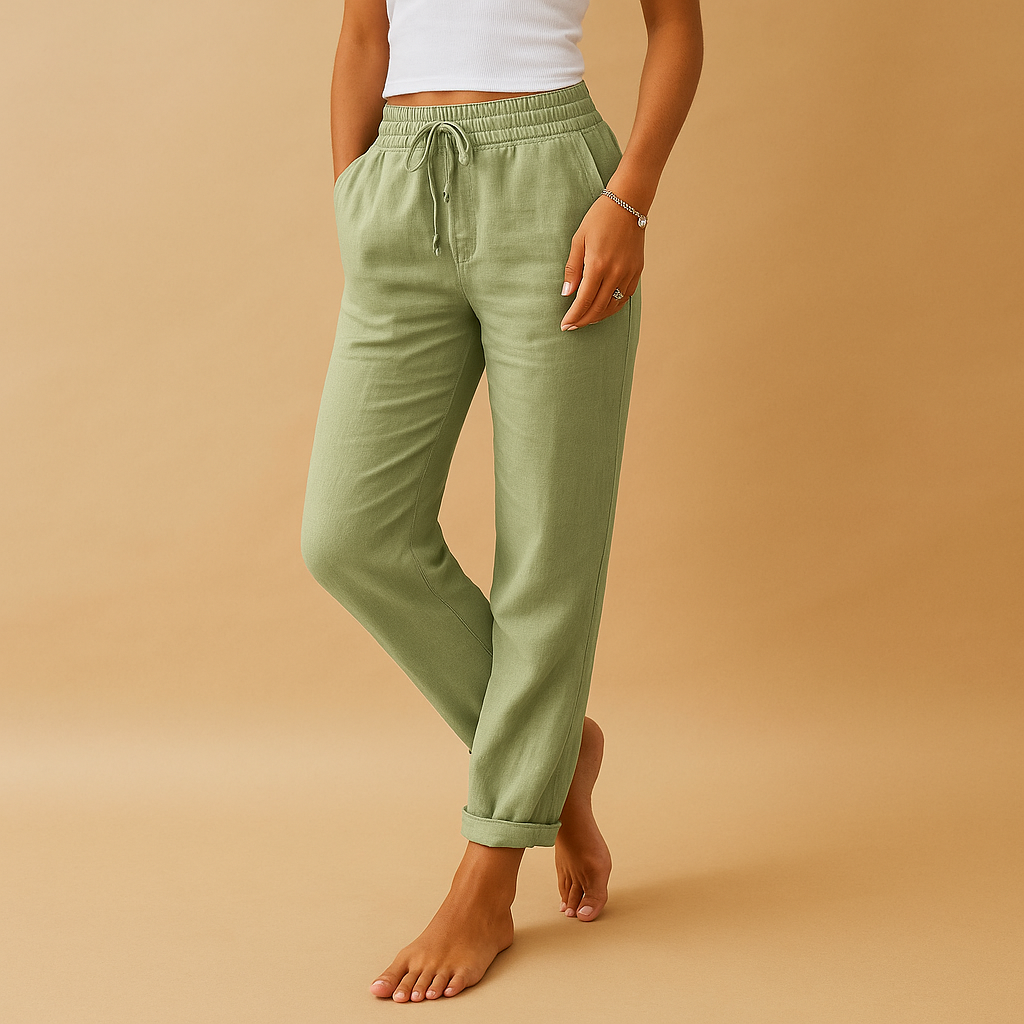 Lightweight Elastic Waist Pants
