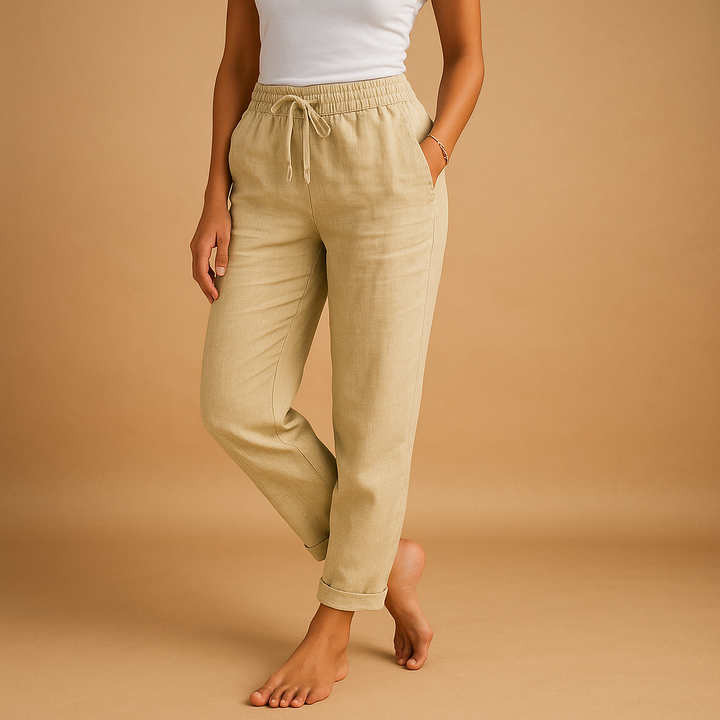 Lightweight Elastic Waist Pants