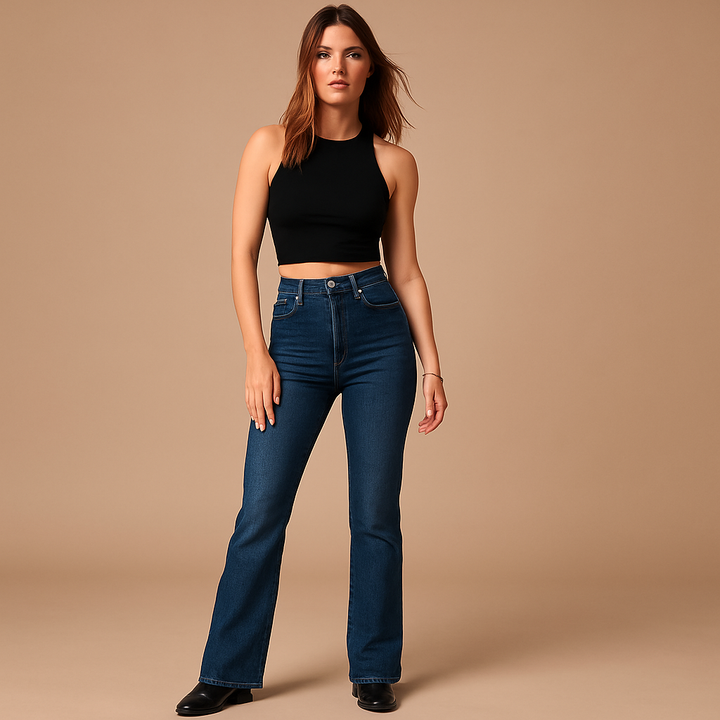 Elegant High-Waist Flares.